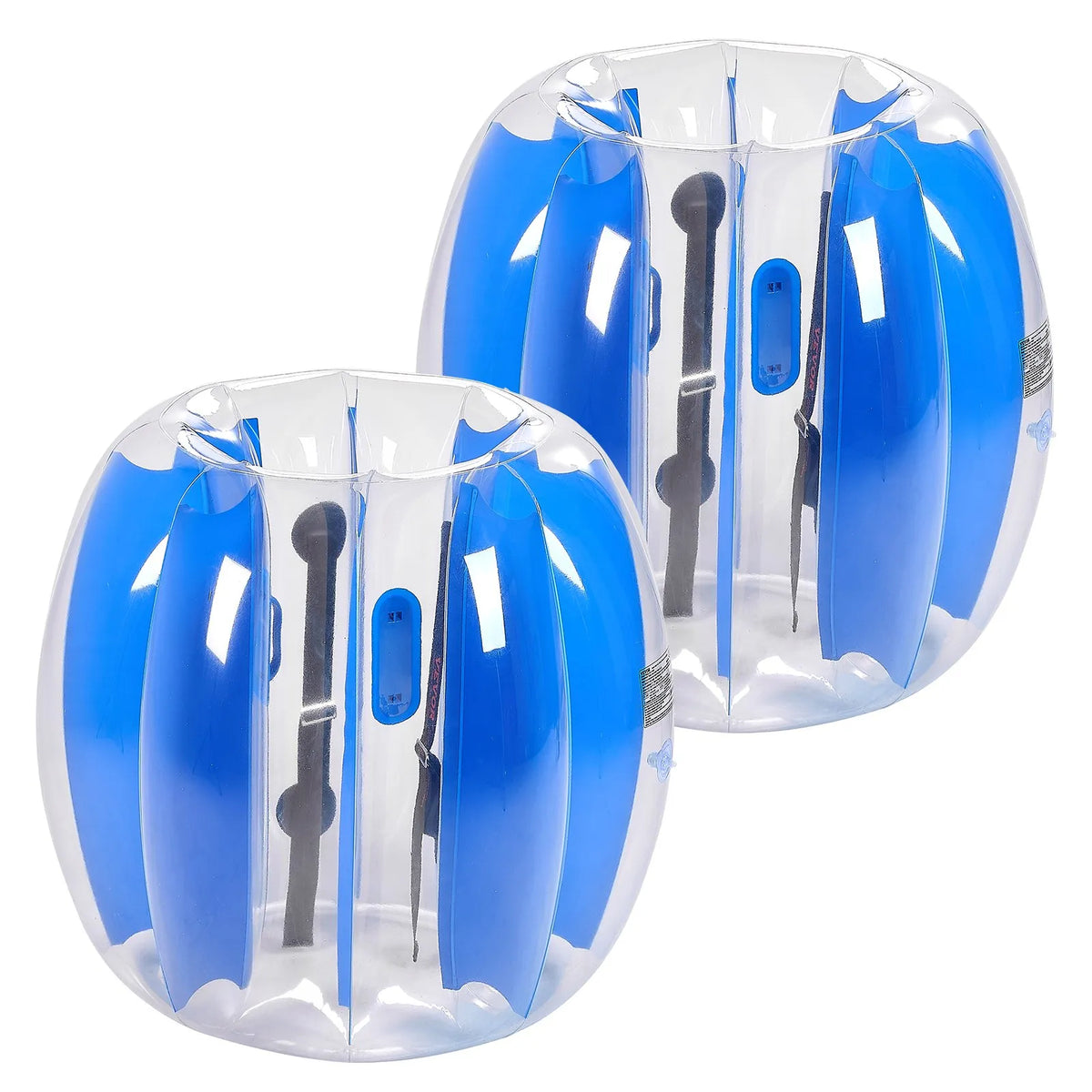 VEVOR täispuhutavad sumo-põrkepallid lastele 0,9 m, 0,3 mm PVC, 2 tk, sinised triibud
