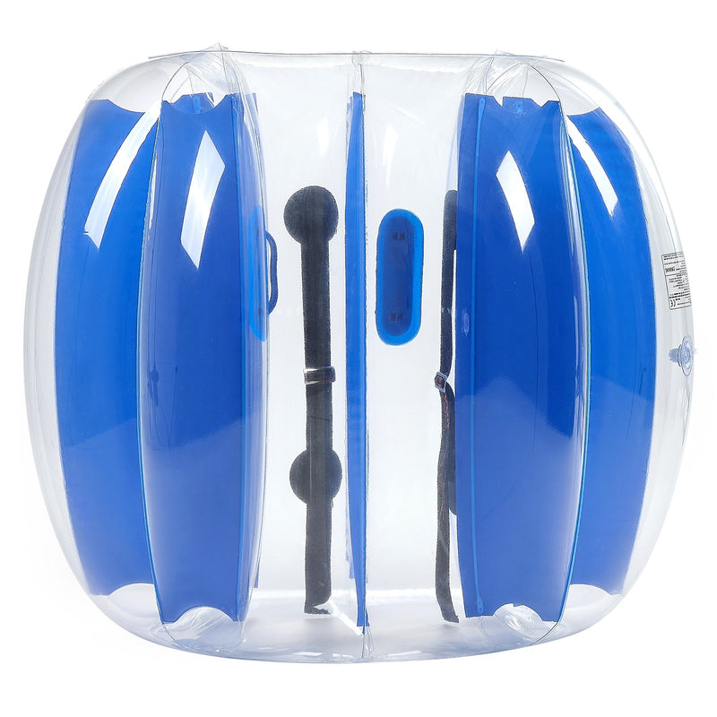 VEVOR piepūšamā bumper bumba 1 gab., 1,2 m ķermeņa sumo zorb bumba no bieza PVC āra komandu spēlēm, cilvēka kāmja burbuļbumba dārzam, pagalmam un parkam, zilas svītras