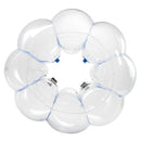 VEVOR piepūšamā bumper bumba 1 gab., 1,2 m ķermeņa sumo zorb bumba no bieza PVC āra komandu spēlēm, cilvēka kāmja burbuļbumba dārzam, pagalmam un parkam, zilas svītras
