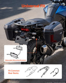 VEVOR motocikla sānu koferi 46 l (23 l × 2), universāli ABS sānu bagāžas koferi, ūdensizturīgi, noņemami kreisais un labais sānu koferis ar drošības slēdzeni, bagāžas glabāšanai, 2 gab. komplekts