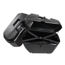 VEVOR motocikla sānu koferi 46 l (23 l × 2), universāli ABS sānu bagāžas koferi, ūdensizturīgi, noņemami kreisais un labais sānu koferis ar drošības slēdzeni, bagāžas glabāšanai, 2 gab. komplekts