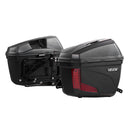 VEVOR motocikla sānu koferi 46 l (23 l × 2), universāli ABS sānu bagāžas koferi, ūdensizturīgi, noņemami kreisais un labais sānu koferis ar drošības slēdzeni, bagāžas glabāšanai, 2 gab. komplekts