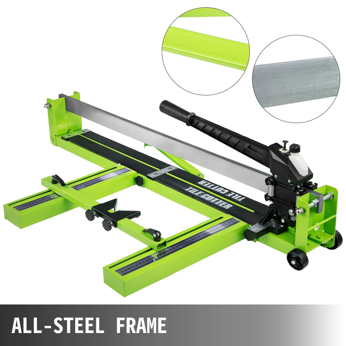 VEVOR Manual Tile Cutter 800 mm with Laser Guide, Steel Construction and Spare Cutting Wheels, for Porcelain and Ceramic Tiles up to 35 mm Thick