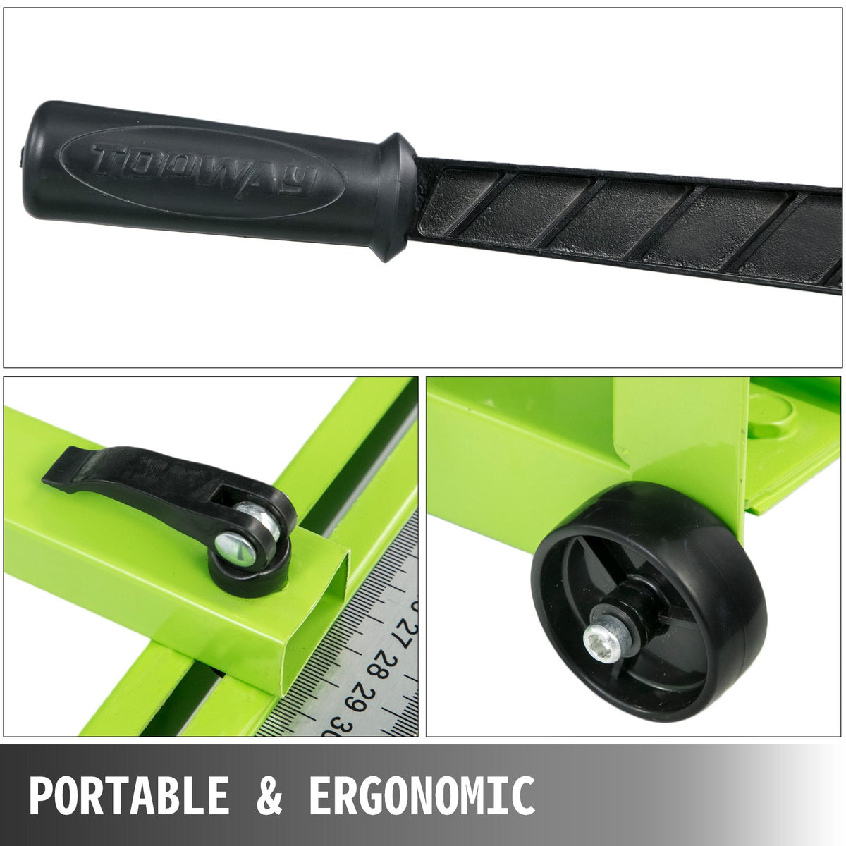 VEVOR Manual Tile Cutter 800 mm with Laser Guide, Steel Construction and Spare Cutting Wheels, for Porcelain and Ceramic Tiles up to 35 mm Thick