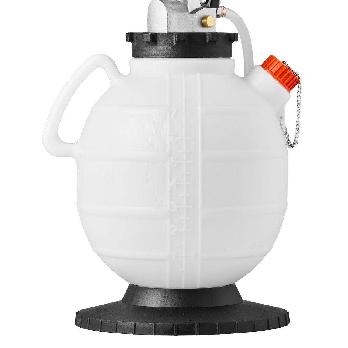 VEVOR transmisijas šķidruma sūknis 7,5 l manuāls ATF uzpildes komplekts ar 8 adapteriem un 120 cm izplūdes šļūteni, eļļas ekstraktors ar HDPE tvertni automašīnām un zāles pļāvējiem - ZEMLETES.LV