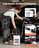 VEVOR šķidruma ekstraktors 9,5 l manuāls vakuuma eļļas maiņas sūknis ar 150 cm šļūteni un trim 120 cm pagarinājuma caurulēm, HDPE tvertne automašīnām, zāles pļāvējiem un laivām