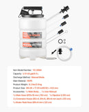 VEVOR šķidruma ekstraktors 9,5 l manuāls vakuuma eļļas maiņas sūknis ar 150 cm šļūteni un trim 120 cm pagarinājuma caurulēm, HDPE tvertne automašīnām, zāles pļāvējiem un laivām