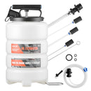 VEVOR šķidruma ekstraktors 9,5 l manuāls vakuuma eļļas maiņas sūknis ar 150 cm šļūteni un trim 120 cm pagarinājuma caurulēm, HDPE tvertne automašīnām, zāles pļāvējiem un laivām