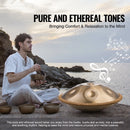 VEVOR Handpan tērauda mēles bungas 55,9 cm ar 9 notīm D minorā ar vālītēm pieaugušajiem - ZEMLETES.LV
