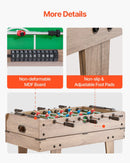 VEVOR 4 vienā kombinētais spēļu galds, 81 cm gaisa hokeja galds ar biljardu, galda futbolu un galda tenisu, komplektā ripas un stūmēji, sporta arkādes galds bērniem un ģimenes spēļu istabai vai birojam