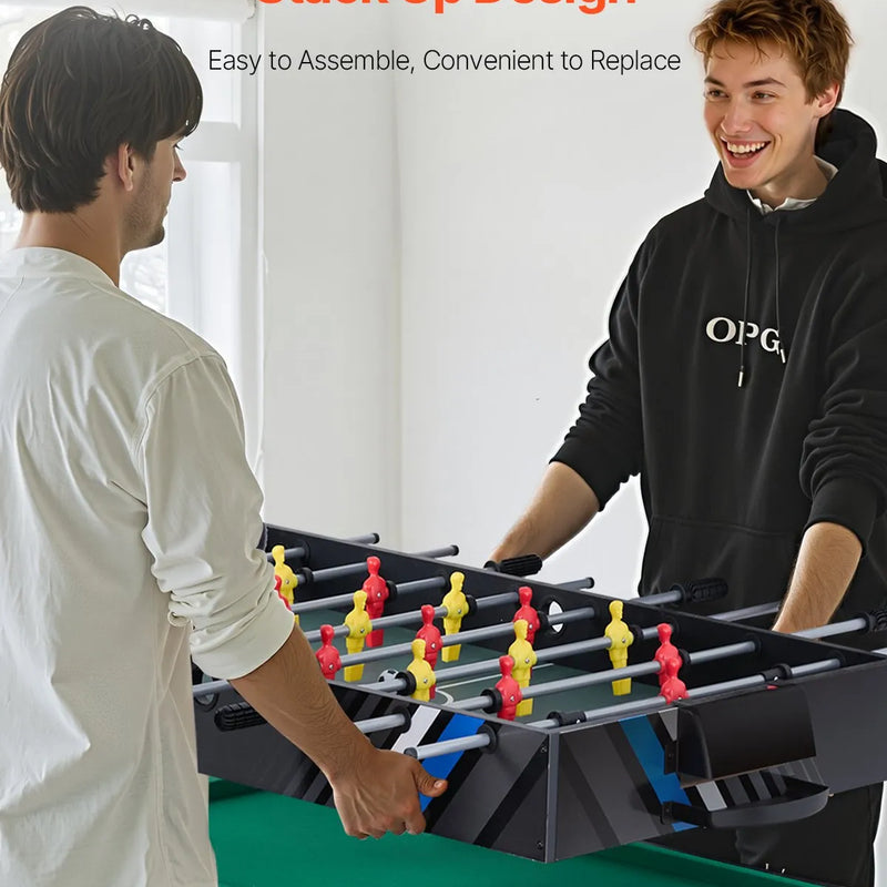 VEVOR 4 vienā kombinētais spēļu galds, 122 cm gaisa hokeja galds ar biljardu, galda futbolu un galda tenisu, komplektā ripas un stūmēji, sporta arkādes galds ģimenes spēļu istabai vai birojam