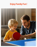 VEVOR 4 vienā kombinētais spēļu galds, 122 cm gaisa hokeja galds ar biljardu, galda futbolu un galda tenisu, komplektā ripas un stūmēji, sporta arkādes galds ģimenes spēļu istabai vai birojam