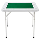VEVOR salokāms kvadrātveida mahjong un kāršu galds 4 spēlētājiem ar nodilumizturīgu zaļu virsmu, 4 glāžu turētājiem un 4 žetonu paplātēm, pārnēsājams domino spēļu galds mahjongam, pokeram un puzlēm, 90 × 90 cm - ZEMLETES.LV