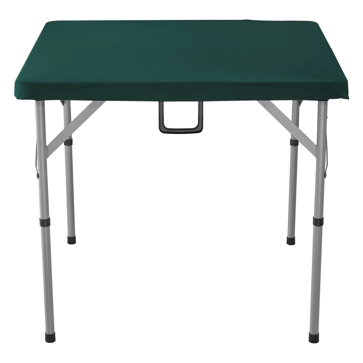 VEVOR salokāms mahjong un kāršu galds 4 spēlētājiem ar nodilumizturīgu zaļu virsmu, pārnēsājams kvadrātveida domino galds ar rokturi, piemērots kempingam, piknikam un ballītēm, 86 × 86 cm - ZEMLETES.LV