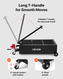 VEVOR zema profila eļļas notecināšanas panna 94,6 L ar manuālu sūkni, 2,2 m šļūteni un T veida salokāmu rokturi, hermētiska un korozijizturīga, piemērota automašīnām, SUV, kravas automašīnām un kvadricikliem, melna