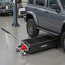 VEVOR zema profila eļļas notecināšanas panna 94,6 L ar manuālu sūkni, 2,2 m šļūteni un T veida salokāmu rokturi, hermētiska un korozijizturīga, piemērota automašīnām, SUV, kravas automašīnām un kvadricikliem, melna