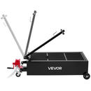 VEVOR zema profila eļļas notecināšanas panna 94,6 L ar manuālu sūkni, 2,2 m šļūteni un T veida salokāmu rokturi, hermētiska un korozijizturīga, piemērota automašīnām, SUV, kravas automašīnām un kvadricikliem, melna