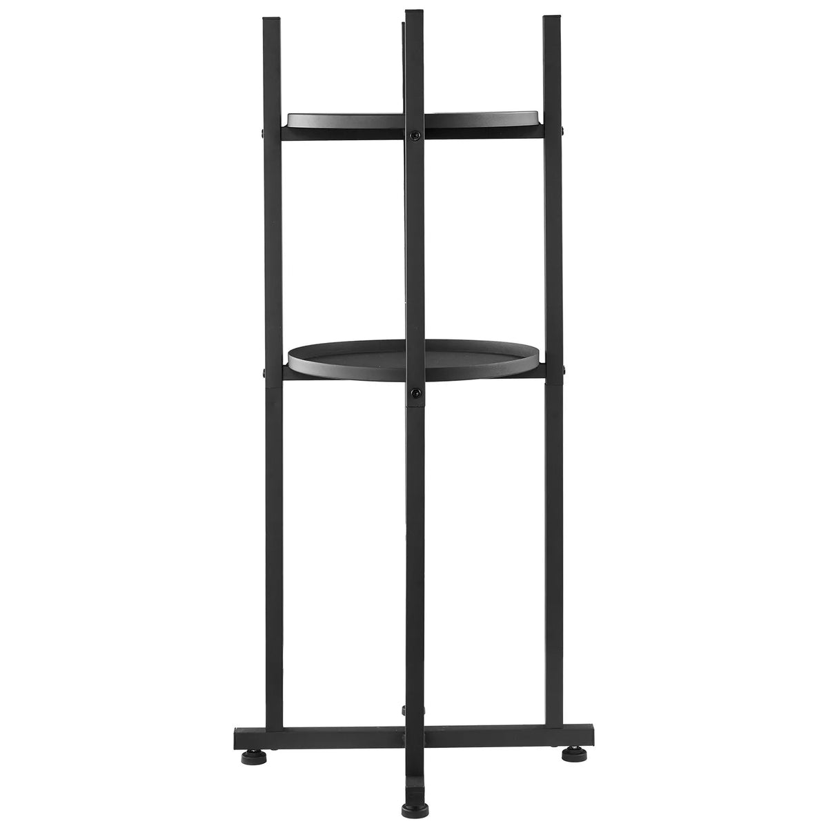 VEVOR Water Dispenser Stand for 1 Bottle, 2 Tiers, with Removable Shelf and Cross Base, Black