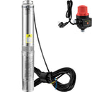 VEVOR 550 W dziļurbuma iegremdējamais sūknis, 50 l/min, 89 m pacēluma augstums, automātiskais spiediena slēdzis, IP68