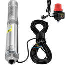 VEVOR 550 W dziļurbuma iegremdējamais sūknis, 50 l/min, 89 m pacēluma augstums, automātiskais spiediena slēdzis, IP68