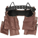 VEVOR instrumentu josta ar 19 kabatām, regulējama no 32 līdz 54 collām, izturīga poliestera instrumentu soma ar noņemamu kabatu, piemērota elektriķiem, galdniekiem, meistariem, kokapstrādes darbiniekiem, būvniecības un karkasa darbu speciālistiem, brūna.