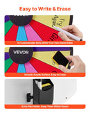 VEVOR Laimes rats 610 mm ar trijkāja statīvu, 14 sektori, 6 krāsas, regulējams augstums, dzēšama virsma un 2 marķieri, piemērots ballītēm, izstādēm un pasākumiem