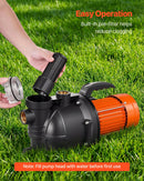 VEVOR 1300 W seklās akas strūklas sūknis, 4800 l/h, 48 m pacēluma augstums, 8 m sūkšanas augstums, 230 V, termiskā aizsardzība