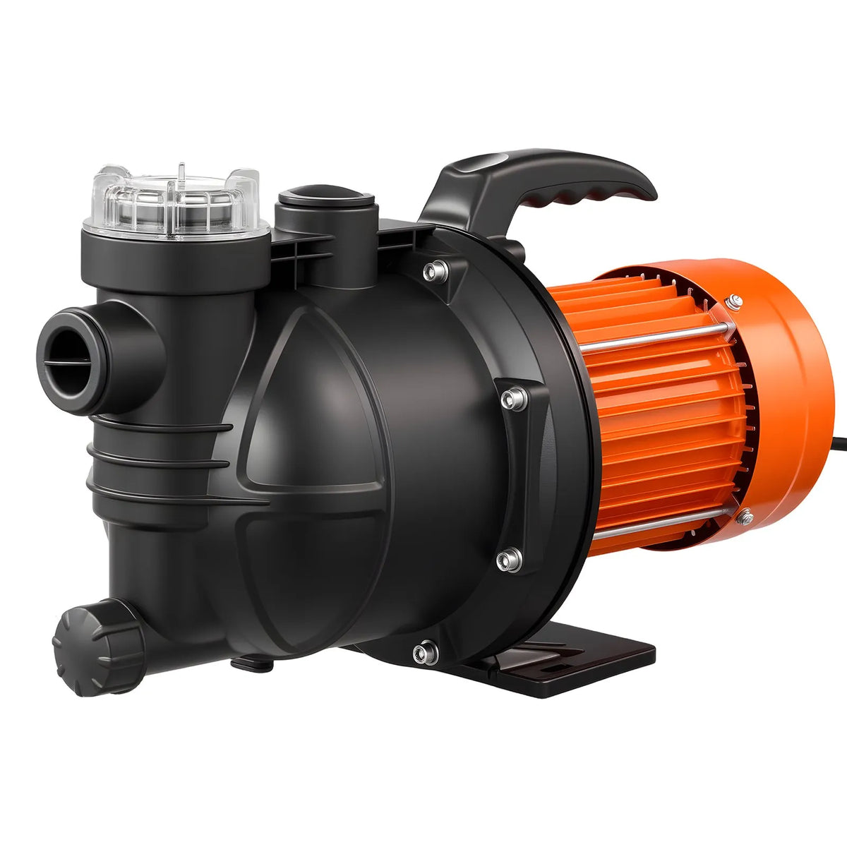 VEVOR 1300 W seklās akas strūklas sūknis, 4800 l/h, 48 m pacēluma augstums, 8 m sūkšanas augstums, 230 V, termiskā aizsardzība