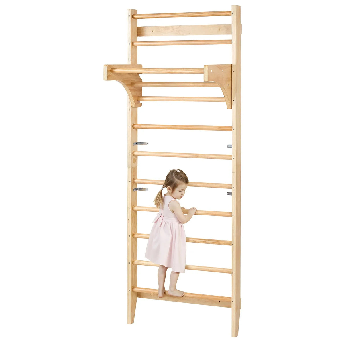 VEVOR Solid Wood Swedish Wall 10 Levels for Children and Adults, up to 100 kg