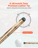 VEVOR snūkera kija 1447,8 mm, dalāma konstrukcija ar pagarinājuma stieni un 9,7 mm ādas uzgali, 538 g profesionāla biljarda kija bāram, mājai un birojam, komplektā koka futrālis