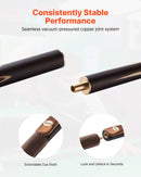 VEVOR snūkera kija 1447,8 mm, dalāma konstrukcija ar pagarinājuma stieni un 9,5 mm ādas uzgali, 538 g profesionāla biljarda kija bāram, mājai un birojam, komplektā alumīnija futrālis