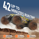 VEVOR tālvadības RC auto, 1:18 mērogs bērniem, visu apvidu 4WD bezceļu auto ar 45° riteņošanu un regulējamu ātrumu, 45 km/h augstas ātruma RC sacīkšu rotaļlieta, ideāla dāvana 8+ bērniem, IPX4