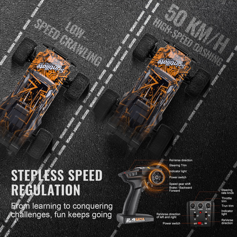 VEVOR tālvadības bezceļu RC auto 1:10 mērogs
