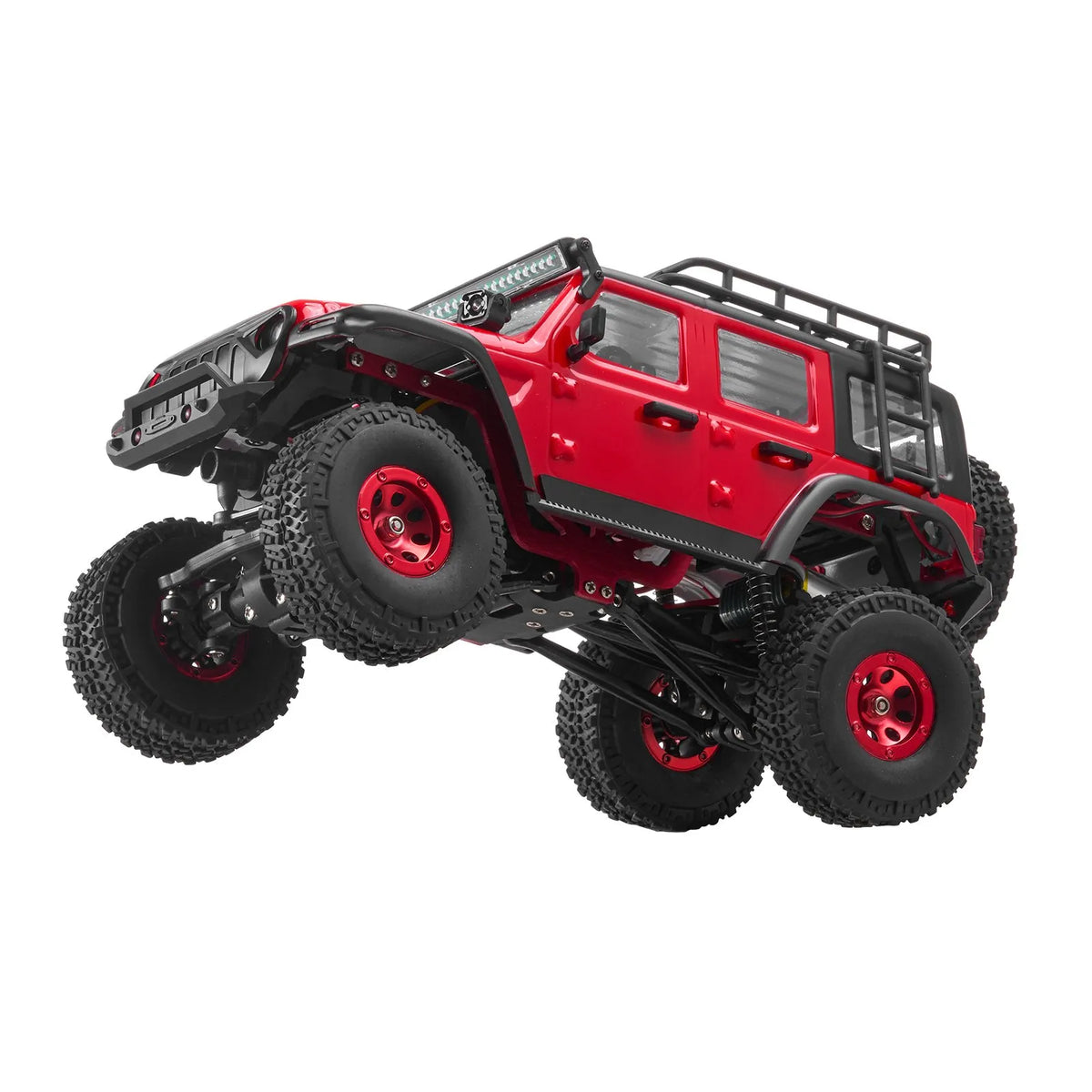 VEVOR RC-auto 1:24 maastiku 4WD valgustusega, 2 akut, 2 kiirust, alates 14 a