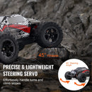 VEVOR Tālvadības automašīna 1:10 mērogā RC bezceļu monstru kravas auto ar 4WD, 45° “wheelie”, 2 baterijām, līdz 38 km/h, IPX4 ūdensizturība, dāvana bērniem no 8+ gadiem