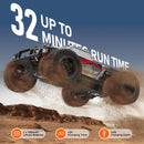 VEVOR Tālvadības automašīna 1:10 mērogā RC bezceļu monstru kravas auto ar 4WD, 45° “wheelie”, 2 baterijām, līdz 38 km/h, IPX4 ūdensizturība, dāvana bērniem no 8+ gadiem