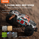 VEVOR Tālvadības automašīna 1:14 mērogā, RC bezceļu monstru kravas auto ar 4WD, 45° “wheelie” funkciju un 2 baterijām, līdz 38 km/h, augstas ātruma hobija sacīkšu auto bērniem no 8+ gadiem