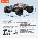 VEVOR Tālvadības automašīna 1:14 mērogā, RC bezceļu monstru kravas auto ar 4WD, 45° “wheelie” funkciju un 2 baterijām, līdz 38 km/h, augstas ātruma hobija sacīkšu auto bērniem no 8+ gadiem