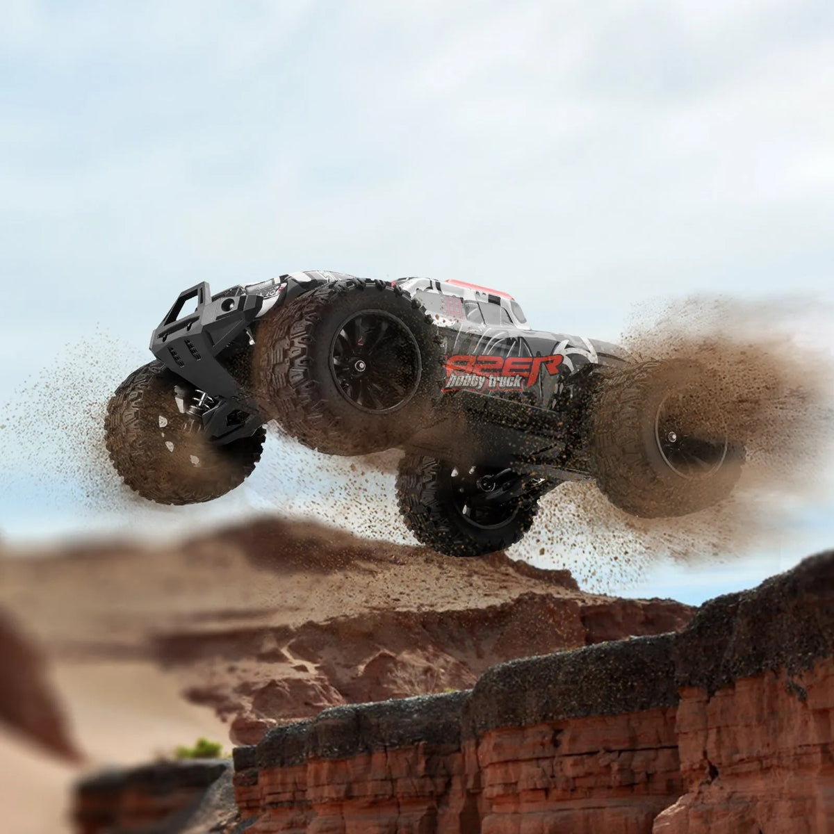 VEVOR RC-auto 1:14 maastiku monster truck 4WD, kuni 38 km/h, 2 akut, alates 8 a