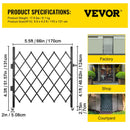 VEVOR vienas sekcijas salokāmie drošības vārti 170 × 124 cm, tērauda akordeona tipa paplašināmi drošības vārti ar 360° riteņiem un piekaramo slēdzeni - ZEMLETES.LV