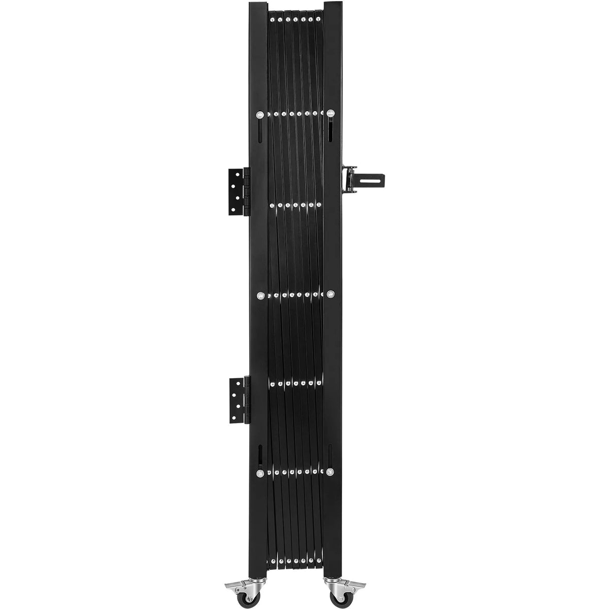 VEVOR vienas sekcijas salokāmie drošības vārti 131 × 188 cm, tērauda akordeona tipa paplašināmi drošības vārti ar 360° riteņiem un piekaramo slēdzeni - ZEMLETES.LV