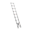 VEVOR teleskopiskās kāpnes 2540 mm no nerūsējošā tērauda, 9 pakāpienu izvelkamas kāpnes ar daudzpakāpju salocīšanas mehānismu, celtspēja 150 kg, neslīdošas kājiņas, vieglas un pārnēsājamas, piemērotas mājai, kemperim un loftam - ZEMLETES.LV