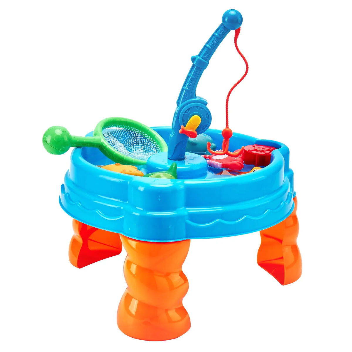 VEVOR ūdens galds mazuļiem, bērnu sensorais aktivitāšu galds Fish 'n Splash ūdens rotaļu komplekts ar 9 piederumiem, vasaras ūdens aktivitāšu galds ar makšķerēšanas spēli bērniem no 3+ gadiem - ZEMLETES.LV