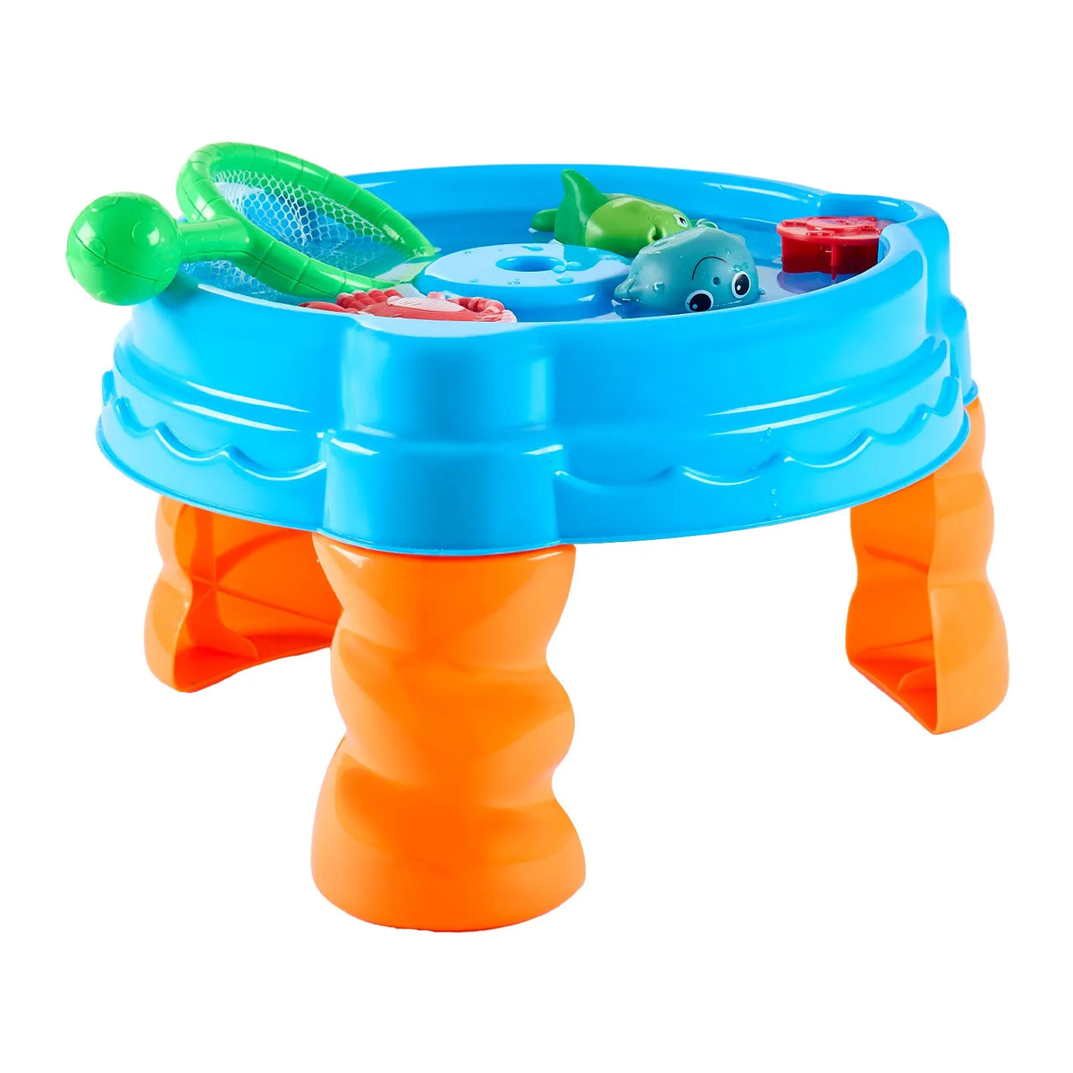 VEVOR ūdens galds mazuļiem, bērnu sensorais aktivitāšu galds Fish 'n Splash ūdens rotaļu komplekts ar 9 piederumiem, vasaras ūdens aktivitāšu galds ar makšķerēšanas spēli bērniem no 3+ gadiem - ZEMLETES.LV