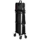VEVOR 3 līmeņu saliekamie ratiņi ar paplātēm un sānu instrumentu turētāju, kravnesība 136 kg, 360° grozāmi riteņi, 2 ar bremzēm, garāžām, noliktavām un darbnīcām