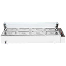 VEVOR komerciālais pārtikas sildītājs ar 8 traukiem, 8 × 8 l elektriskā tvaika Bain Marie ar stikla vāku, 1700 W galda nerūsējošā tērauda bufetes sildītājs ar temperatūras kontroli 30–85 °C ēdināšanai un restorāniem, sudraba krāsā - ZEMLETES.LV