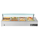 VEVOR komerciālais pārtikas sildītājs, 1700 W elektriskais nerūsējošā tērauda tvaika pārtikas sildītājs ar stikla vāku, galda Bain Marie ar 12 traukiem, zupas kausu un perforētu kausu ēdināšanai, restorāniem un pasākumiem - ZEMLETES.LV