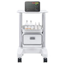 VEVOR 2 līmeņu laboratorijas ratiņi ar 1 atvilktni, augšējo paplāti un 4 klusiem riteņiem, pārvietojami medicīnas ratiņi no ABS, laboratorijām, klīnikām, slimnīcām un saloniem, balti