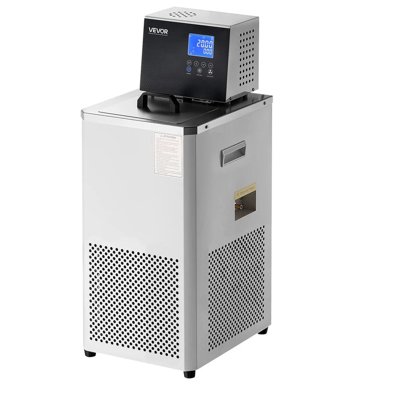 VEVOR laboratorijas dzesētāja cirkulators, -30 °C līdz 100 °C, 6 L iekšējā un ārējā dubultā cirkulācija, zemas temperatūras dzesēšanas šķidruma cirkulācijas sūknis, recirkulācijas dzesētājs ūdens vannai laboratorijai