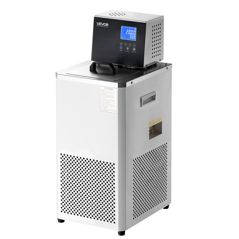 VEVOR laboratorijas dzesētāja cirkulators, -30 °C līdz 100 °C, 6 L iekšējā un ārējā dubultā cirkulācija, zemas temperatūras dzesēšanas šķidruma cirkulācijas sūknis, recirkulācijas dzesētājs ūdens vannai laboratorijai